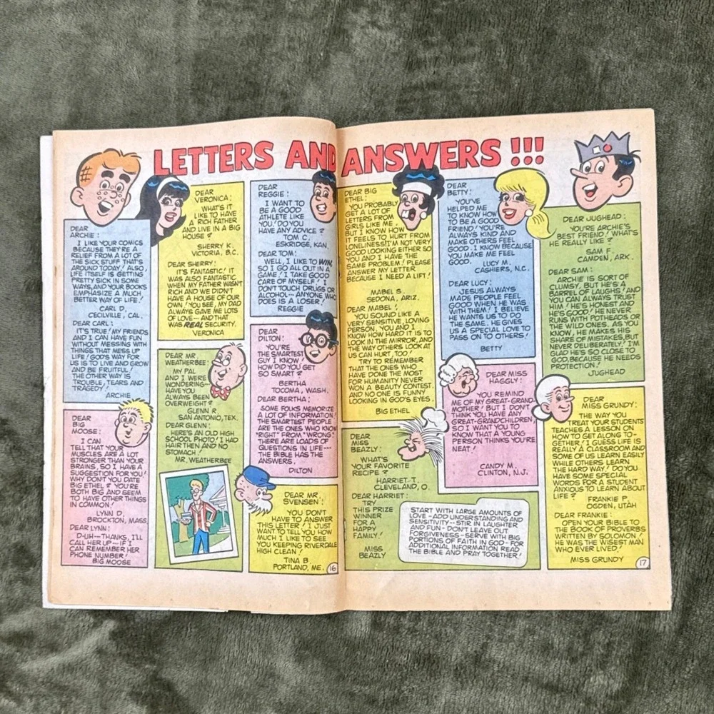 Archie's Circus Comic Book Al Hartley Barbour‎ Christian Comics Vintage 69c 1989